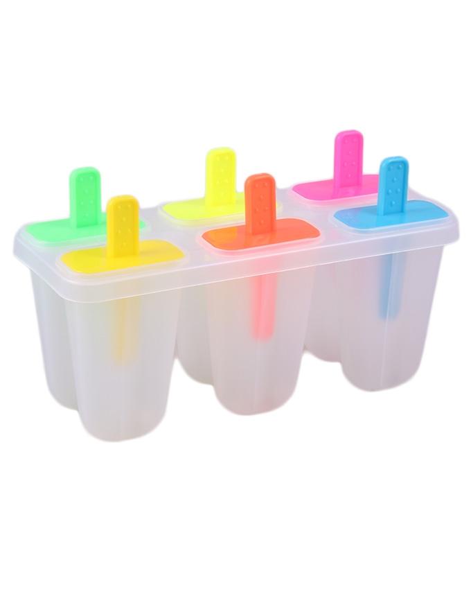 6 Cavities Ice Cream Mold Gel Mold Frozen Ice Cream Maker Mould Popsicle Ice Tray Kitchen Speciality Tools
